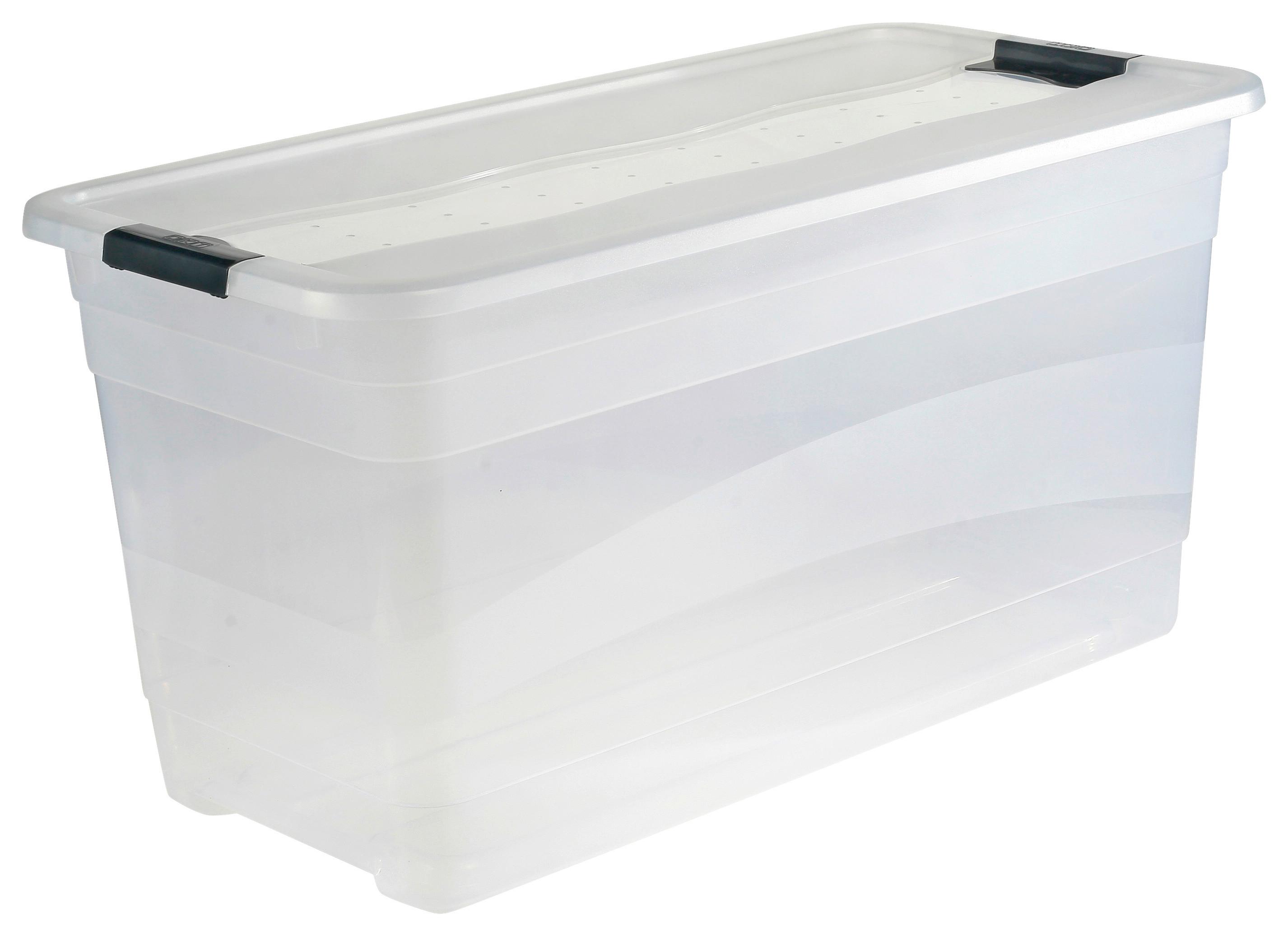 Keeeper Kristallbox Cornelia 83 L - Transparent, MODERN, Kunststoff (79,5/39,5/40cm) - Homezone