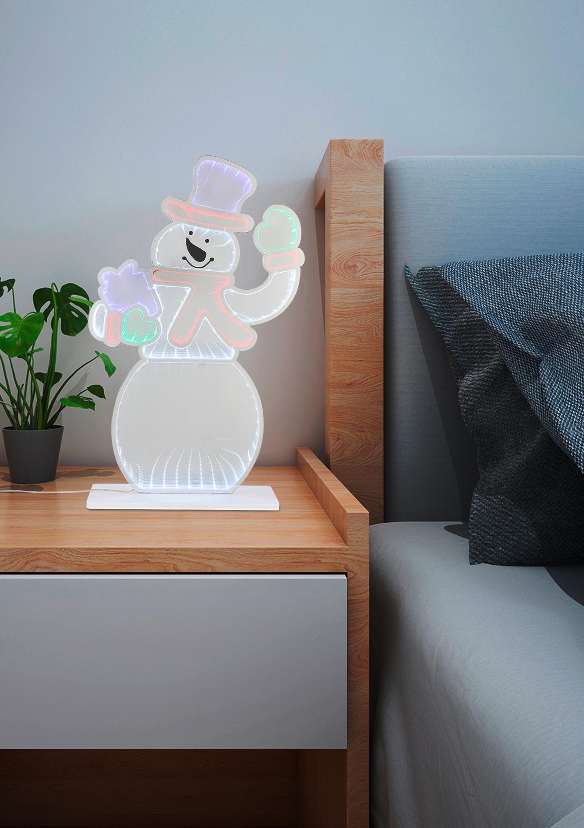 Led-dekoleuchte Fritz - Chromfarben/Weiß, Basics, Kunststoff (12/34/55cm) - James Wood