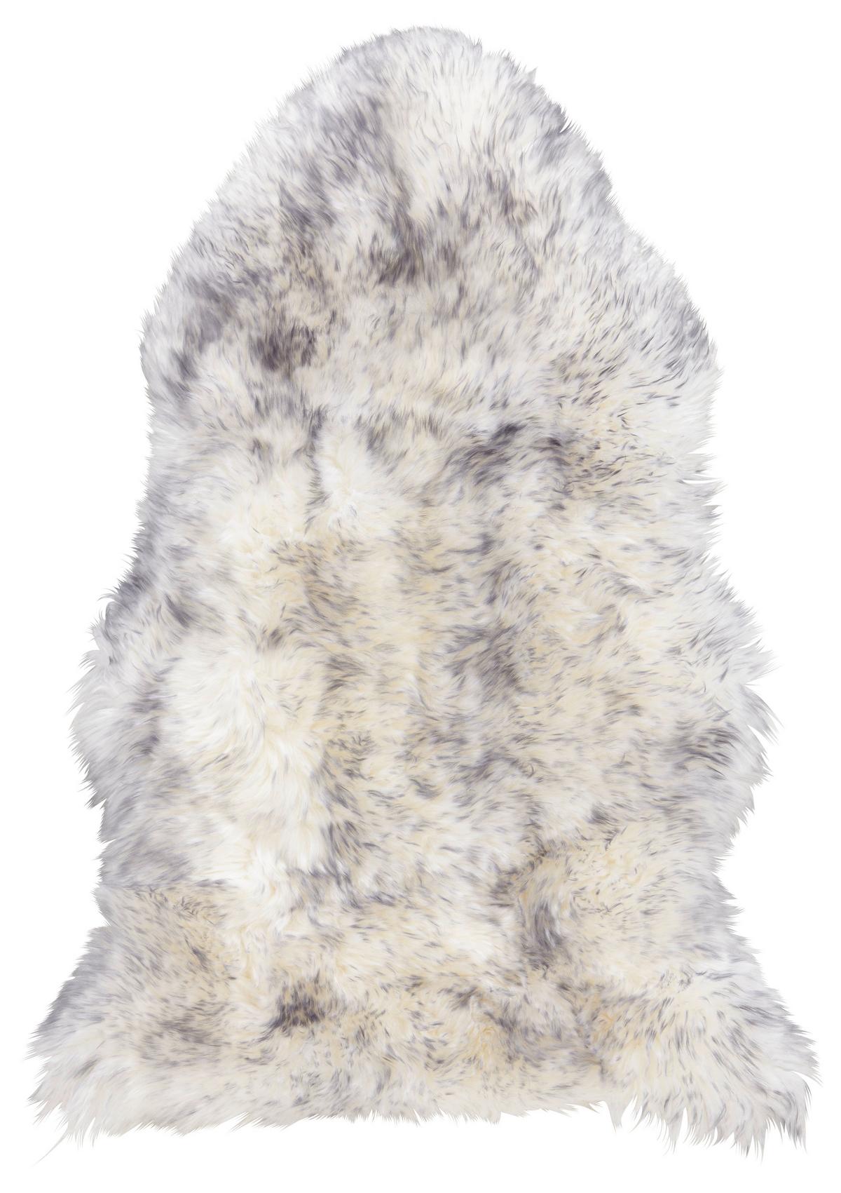 OVČÍ KOŽEŠINA Lea, 60/90cm, šedá - šedá, Romantický / Rustikální, textil (60/90cm) - Modern Living