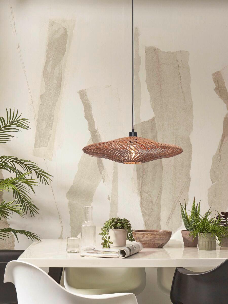 Hängeleuchte Zanzibar/H/5514/N - Naturfarben, Trend, Naturmaterialien (55/14cm) - Good & Mojo