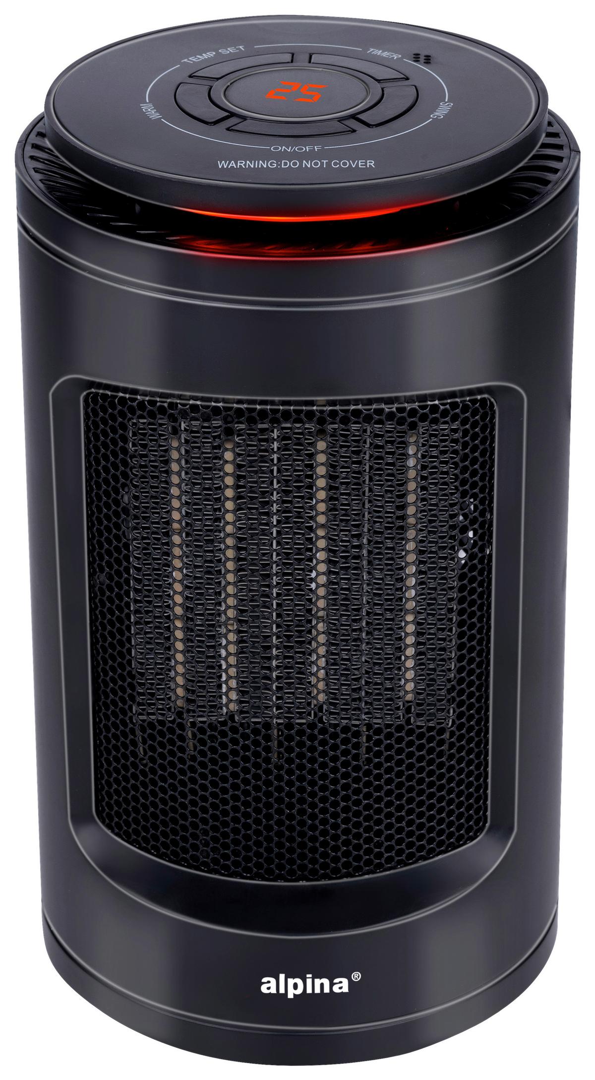 Heizlüfter 23,3 cm - Schwarz, Basics, Kunststoff (23,3cm) - Grundig