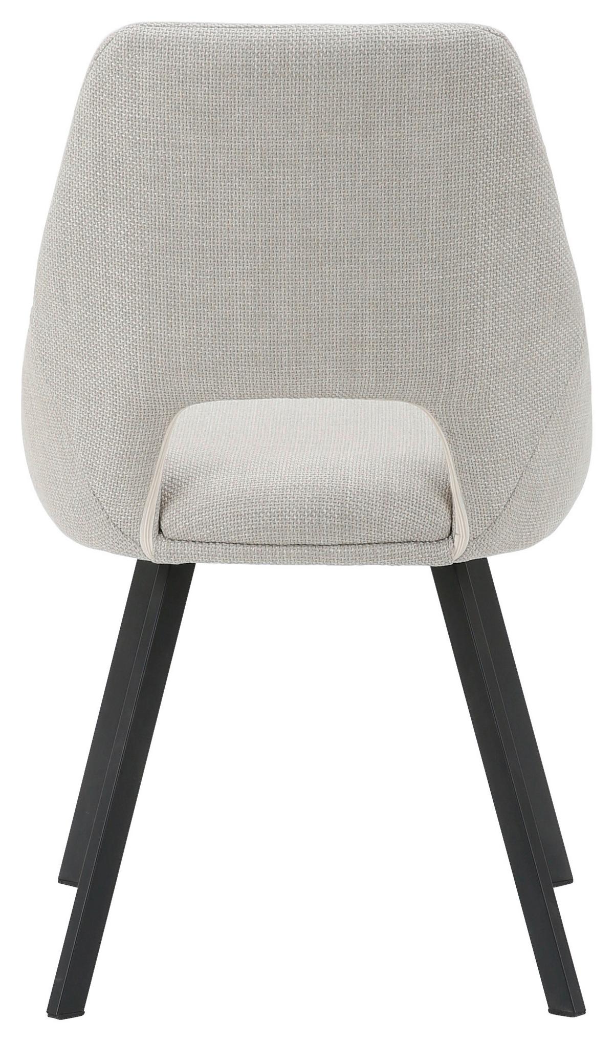 ŽIDLE ALISA - černá/béžová, Moderní, kov/textil (50/57/83cm) - Mömax