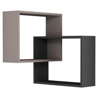 NÁSTENNÁ POLICA RING ECKREGAL - béžová, Design, kompozitné drevo (60/68/20cm) - Livetastic