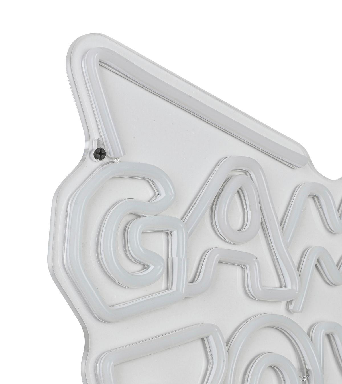 Led-dekoleuchte Lester - Transparent/Weiß, KONVENTIONELL, Kunststoff (40/32/1cm) - Luca Bessoni