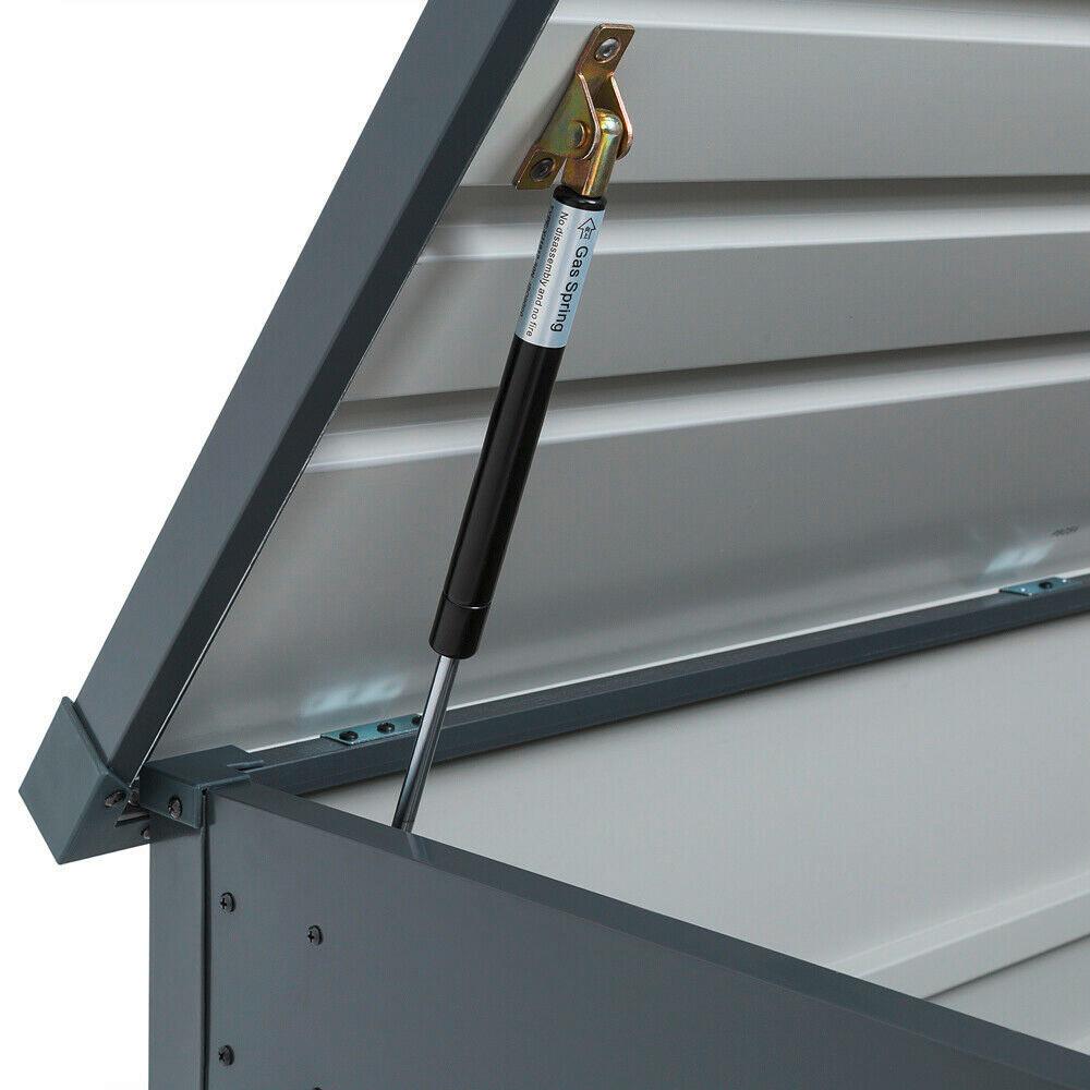 Kissenbox aus Metall in Anthrazit versperrbar