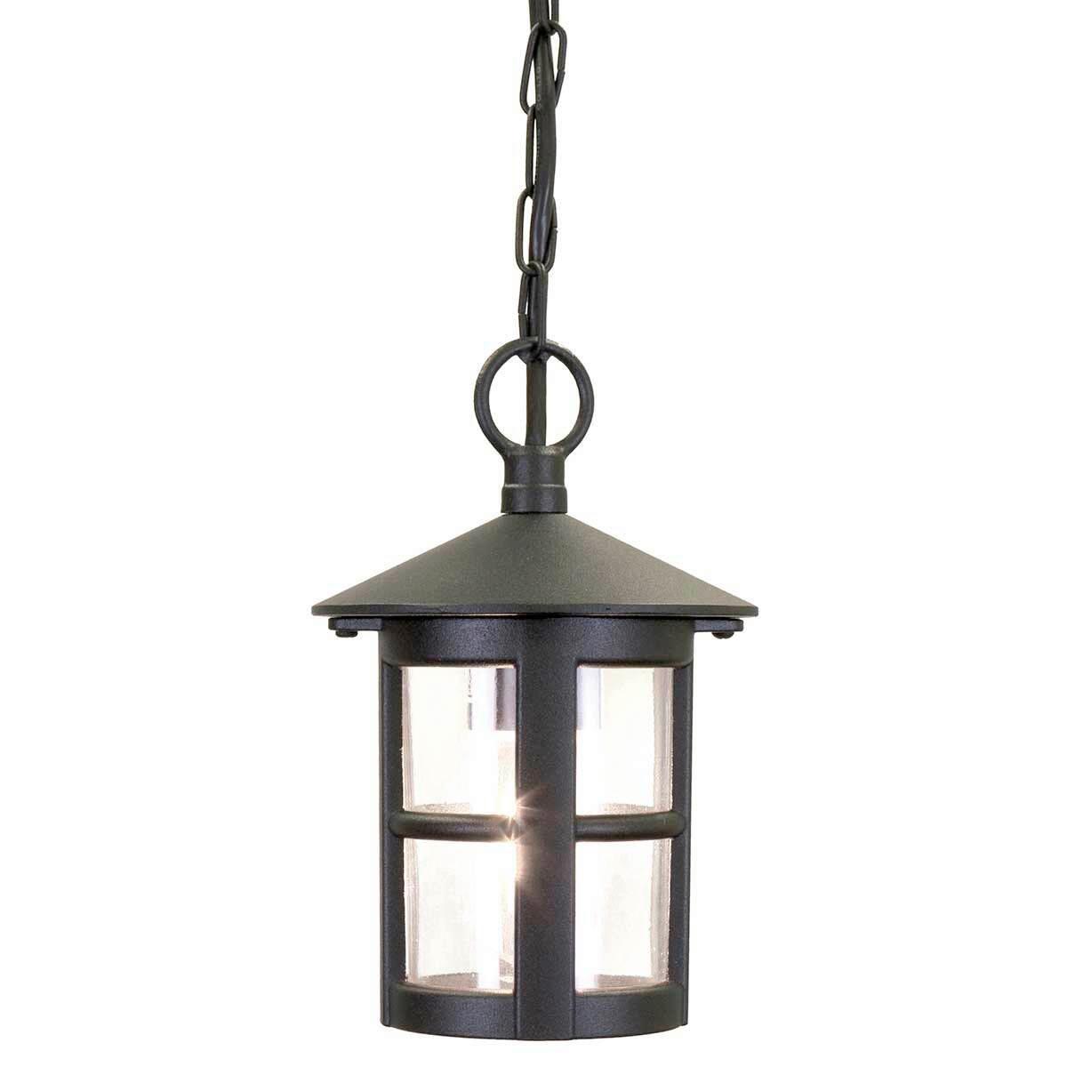 AUSSENHÄNGELEUCHTE BL21B-BLACK - Schwarz, KONVENTIONELL, Glas/Metall (15/26cm) - Elstead Lighting