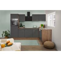 Eckküche Oliver L-Küchenblock 280 Cm - Eichefarben/Grau, Basics, Holzwerkstoff (280/172cm) - Respekta