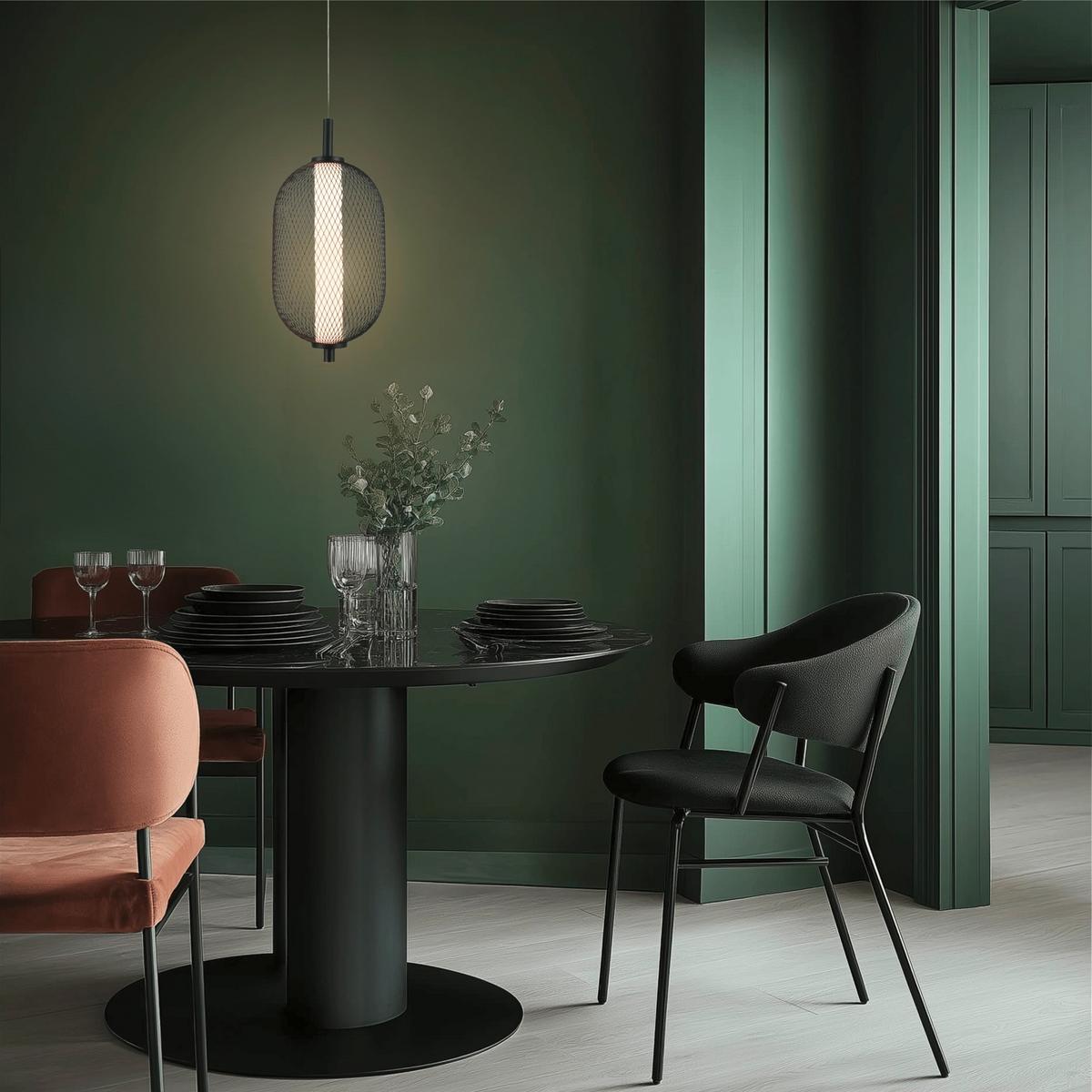 LED-Pendelleuchte 31-35349 Puma - Schwarz/Weiß, KONVENTIONELL, Kunststoff/Metall (15/15/140cm)
