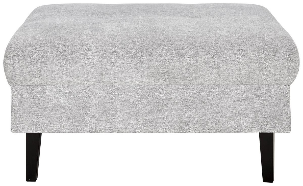 Taburet BOSTON, šedá, max. 100 kg - šedá/černá, Konvenční, dřevo/textil (93/46/75cm) - Based