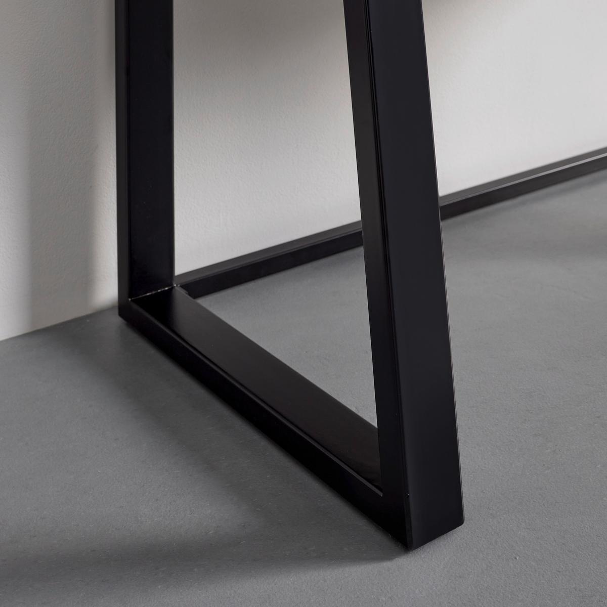 Industriálny regál Juno 90cm - černá/barvy dubu, Moderní, kov/dřevo (90/200/40cm) - Bessagi Home