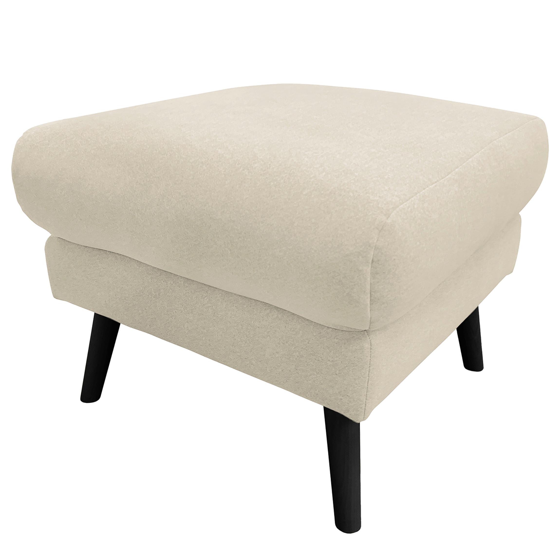 Hocker Tromso Creme B: 61 cm - Creme/Schwarz, Design, Textil (61/49/65cm) - Livetastic
