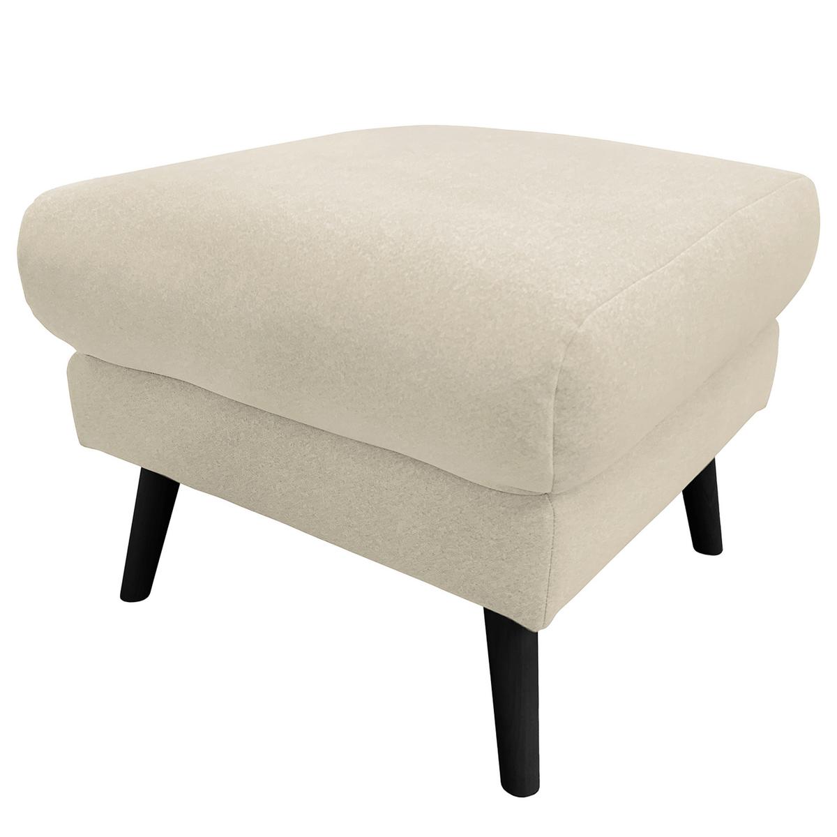 Hocker Tromso Creme B: 61 cm - Creme/Schwarz, Design, Textil (61/49/65cm) - Livetastic