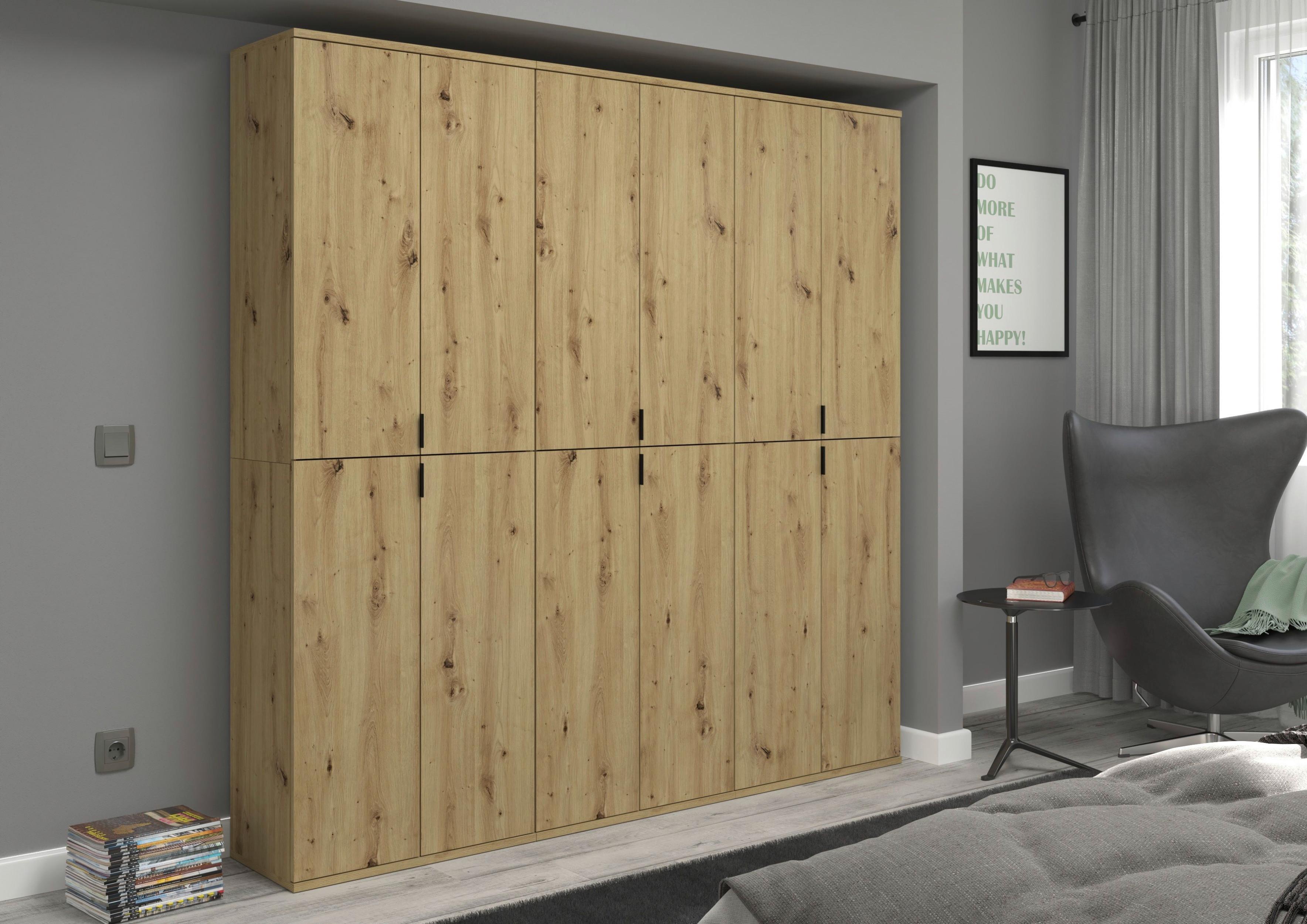 Garderobenschrank Projekt X Eiche Artisan B: 183 Cm - KONVENTIONELL, Holzwerkstoff (183/193/34cm) - MID.YOU