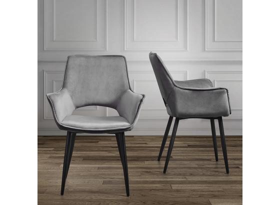 Židle Valentine - černá/tmavě šedá, Moderní, kov/dřevo (66/92/47cm) - Mömax modern living Židle Valentine - černá/tmavě šedá, Moderní, kov/dřevo (66/92/47cm) - Mömax modern living
