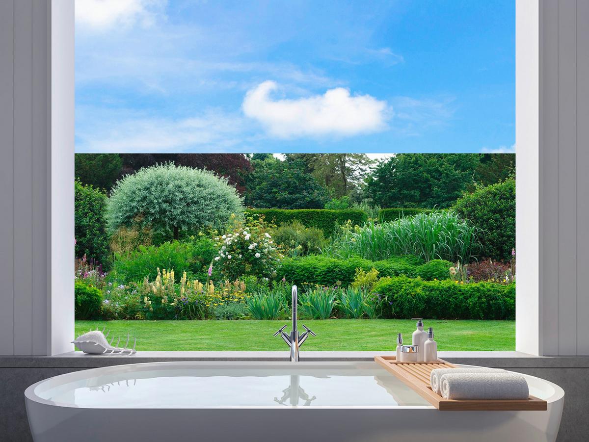 Klebefolie Gartenansicht Andrew 67,5x150 Cm - Basics, Kunststoff (67,5/150cm)