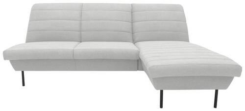 Ecksofa Looks Ix - Silberfarben/Schwarz, Design, Textil (214/168cm) - LOOKS by W.Joop