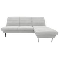 Ecksofa Looks Ix - Silberfarben/Schwarz, Design, Textil (214/168cm) - LOOKS by W.Joop