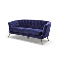Háromüléses Kanapé Lita - kék, Modern, textil/fém (183/78/83cm) - Ti'me