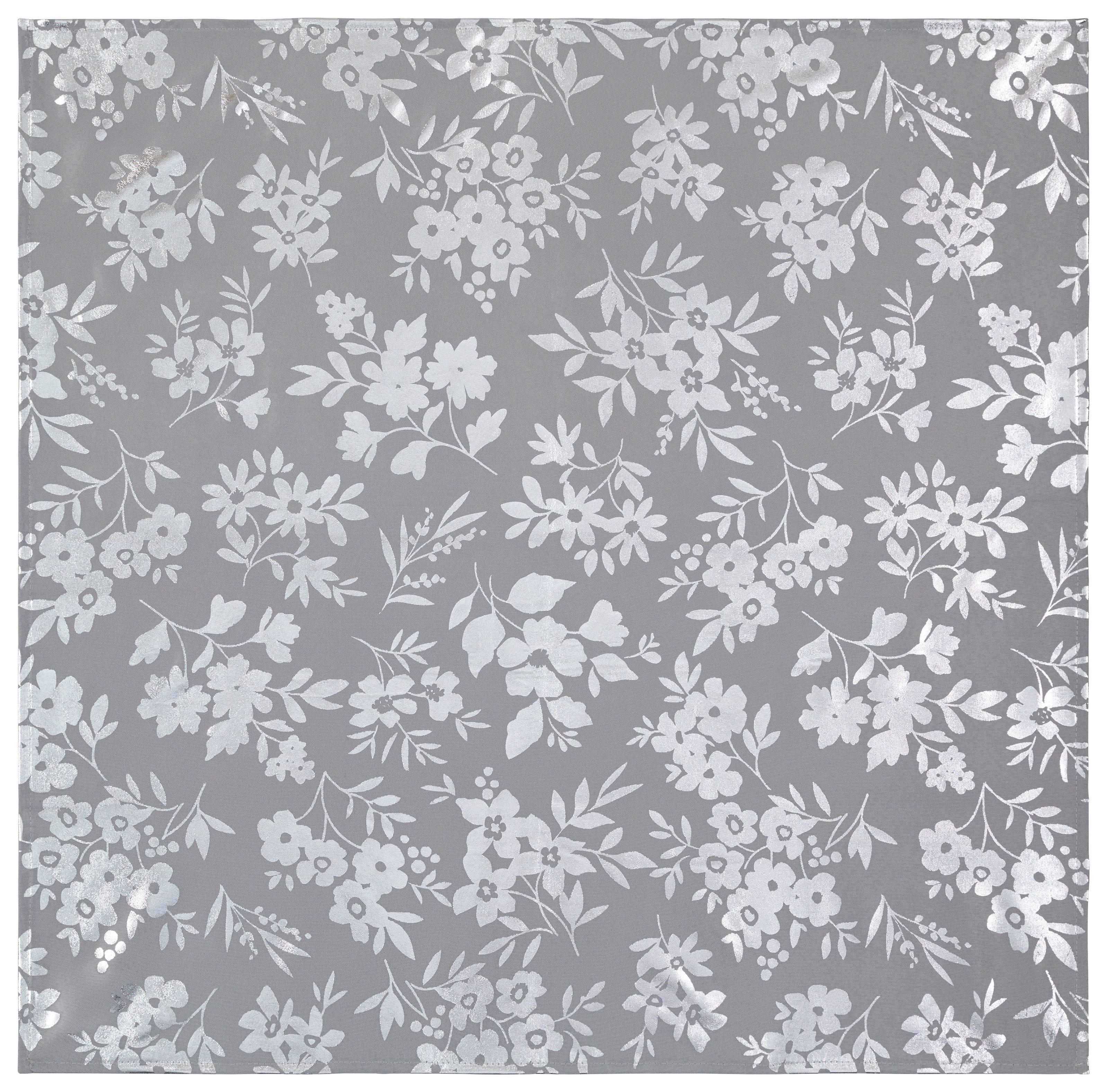 Tischdecke Josefa - Silberfarben, ROMANTIK / LANDHAUS, Textil (75/75cm) - James Wood