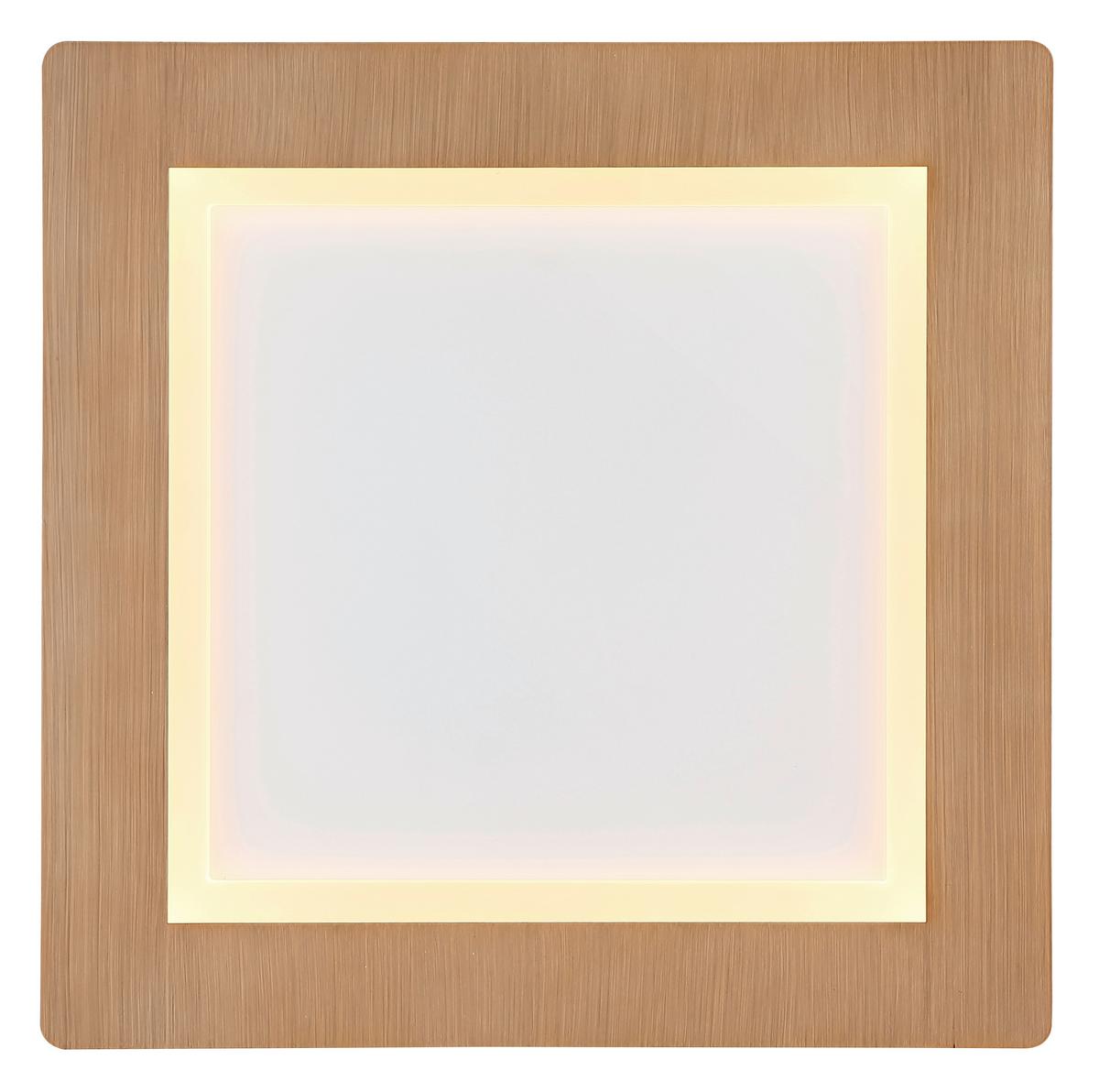 LED-Deckenleuchte 41767-30q - Opal/Weiß, Basics, Kunststoff/Metall (40/40/5cm) - Globo