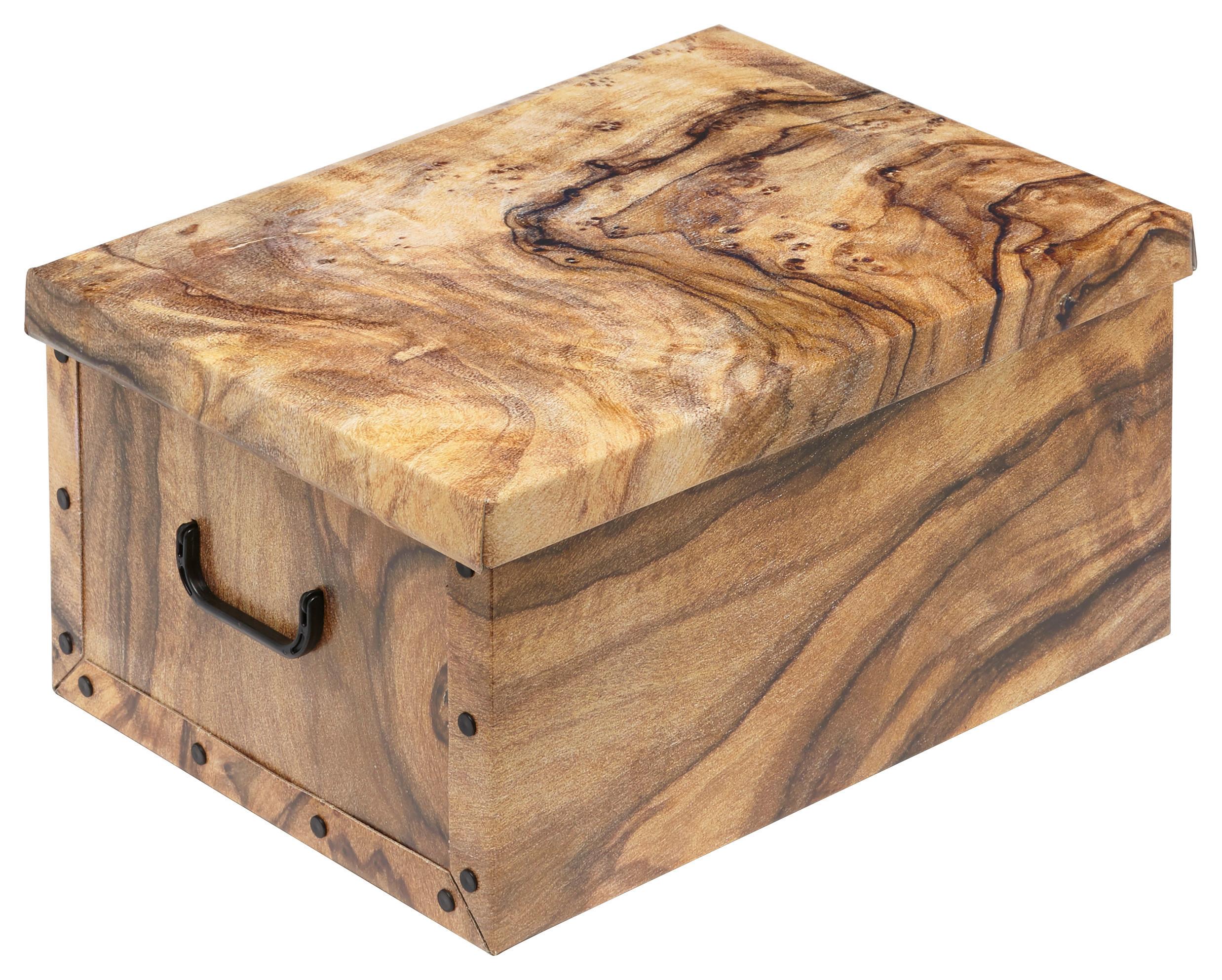 Aufbewahrungsbox Marie Mit Deckel Kunststoff 50x40x25 Cm - Multicolor, KONVENTIONELL, Karton/Kunststoff (50/40/25cm) - Luca Bessoni