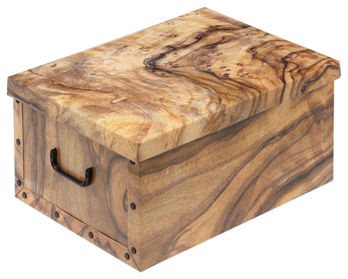 Aufbewahrungsbox Marie Mit Deckel Kunststoff 50x40x25 cm - Multicolor, KONVENTIONELL, Karton/Kunststoff (50/40/25cm) - Luca Bessoni