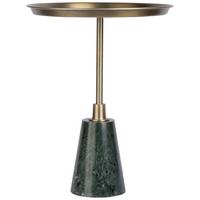 Beistelltisch Grant 125 Schwarz / Gold - Goldfarben/Schwarz, Design, Stein/Metall (38/38/51cm) - Kayoom