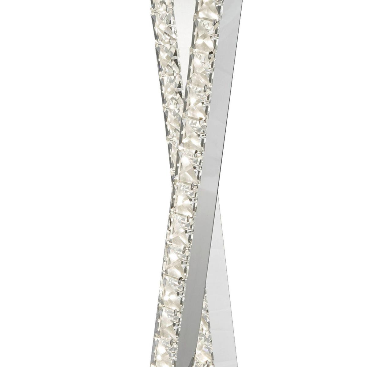 LED-Tischleuchte Eu2111cc - Chromfarben, Design, Glas/Metall (10/16/56cm)