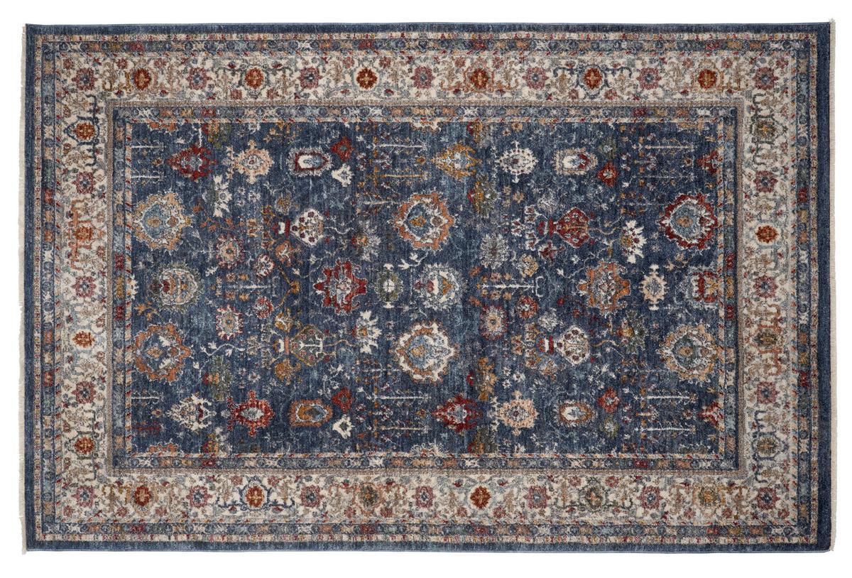 Szőtt Szőnyeg Yennefer Kb. 120/160cm - kék, Basics, textil (120/160cm) - James Wood