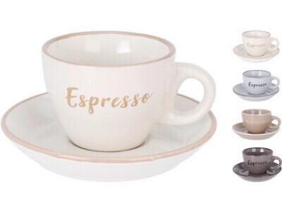 Espresso Csésze És Alj Espresso Csészes És Alj - többszínű, Basics, kerámia (11/11/5cm)