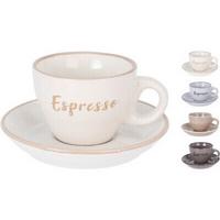 Espresso Csésze És Alj Espresso Csészes És Alj - többszínű, Basics, kerámia (11/11/5cm)