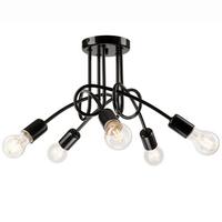 Deckenleuchte 31613 Camilla - Schwarz Hochglanz, KONVENTIONELL, Metall (30/46/30cm)