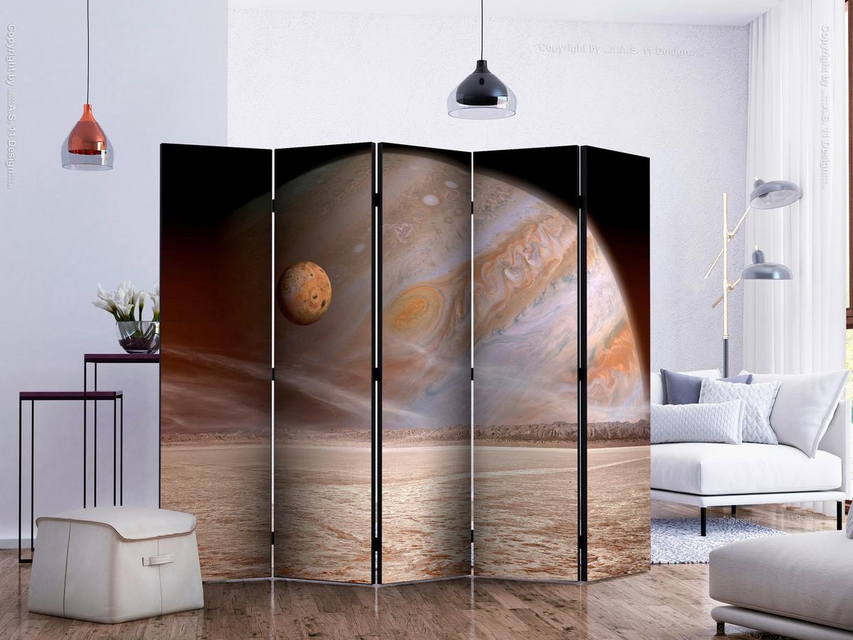 Paravent Beige Sahara B: 225 Cm - Beige/Sahara, Basics, Holz/Kunststoff (225/172/3cm) - artgeist