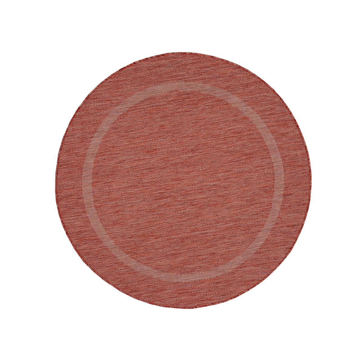 Flachwebteppich Relax - Rot, Basics, Textil (120/120cm) - Novel