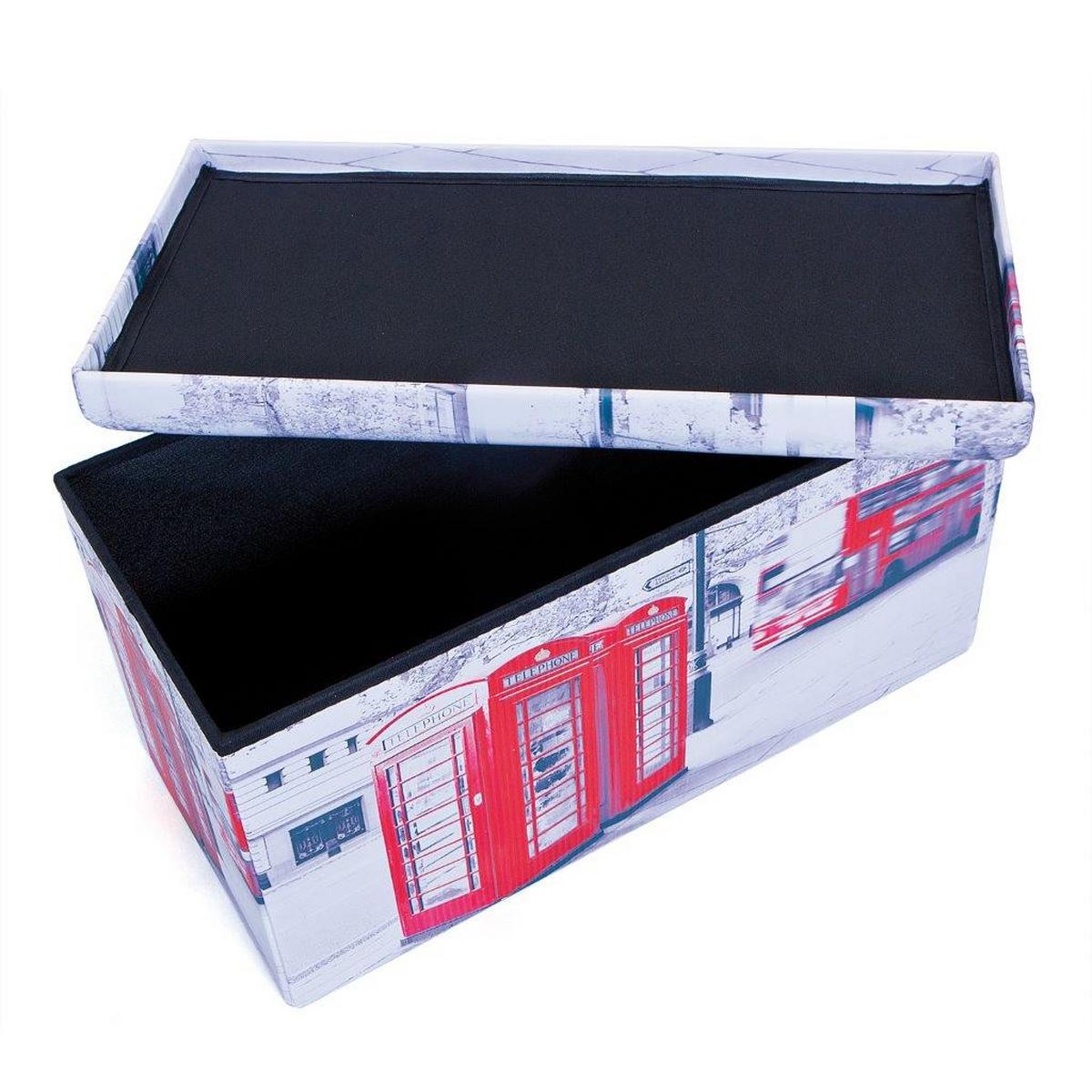 Összehajtható Doboz Setto Groß -Bu- - piros/kék, Basics, textil (76/38/38cm) - MID.YOU