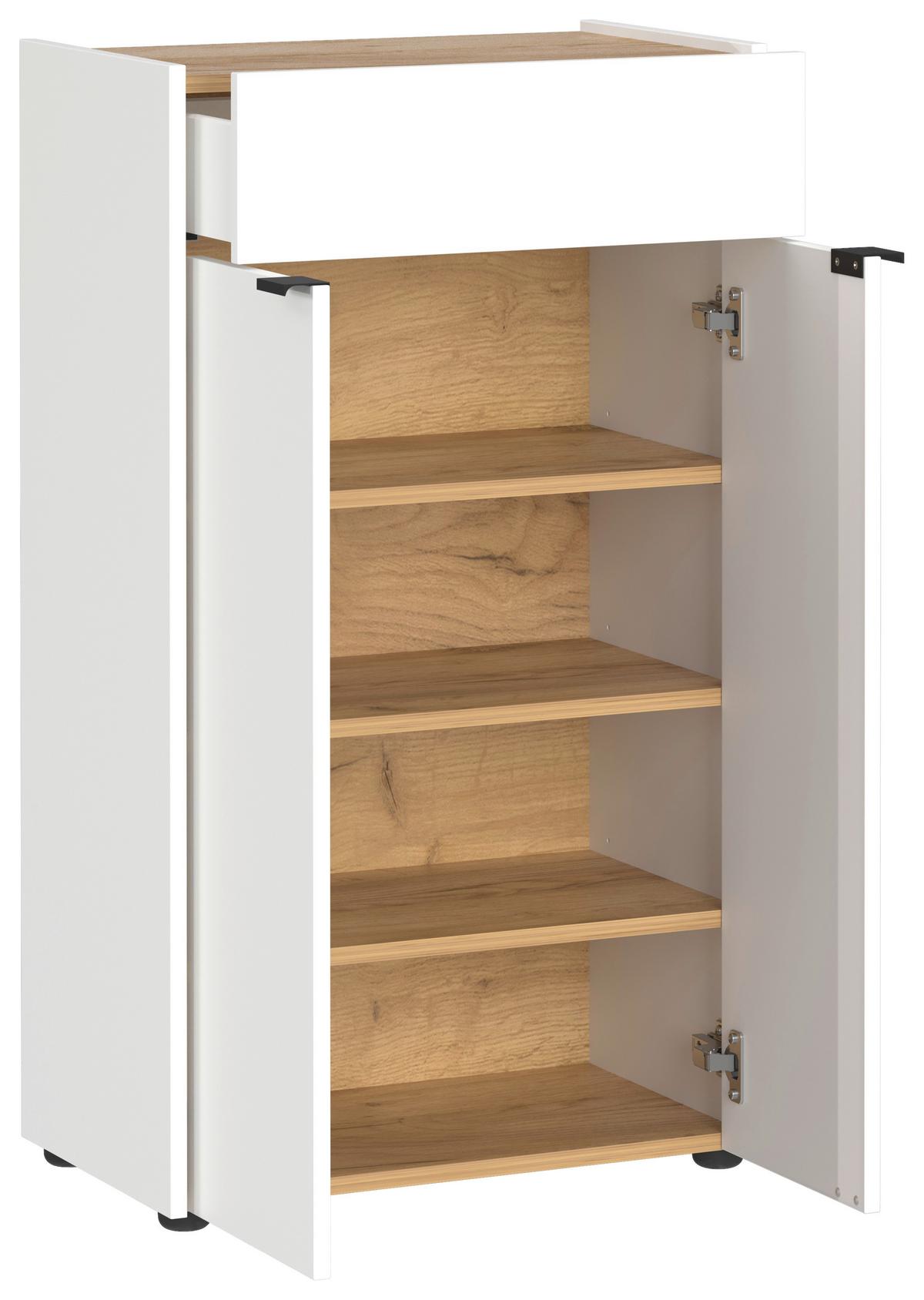 Unterschrank Gw-Forano - Eichefarben/Schwarz, MODERN, Holzwerkstoff (56/98/34cm) - Germania