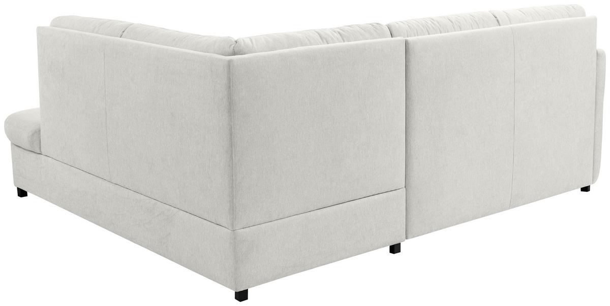 Rohová sedačka GUSTO, pravá, écru - černá/šedobéžová, Basics, dřevo/textil (240/200cm)
