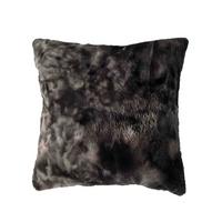 Műszőrme Díszpárna Dina Kb. 45/45cm - antracit, Modern, textil (45/45cm) - Luca Bessoni