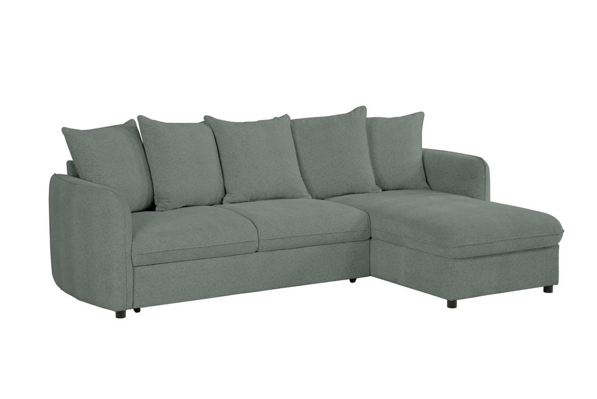 Ecksofa Costo Grau S: 254 cm - Grau, Design, Textil (254/160cm) - MID.YOU