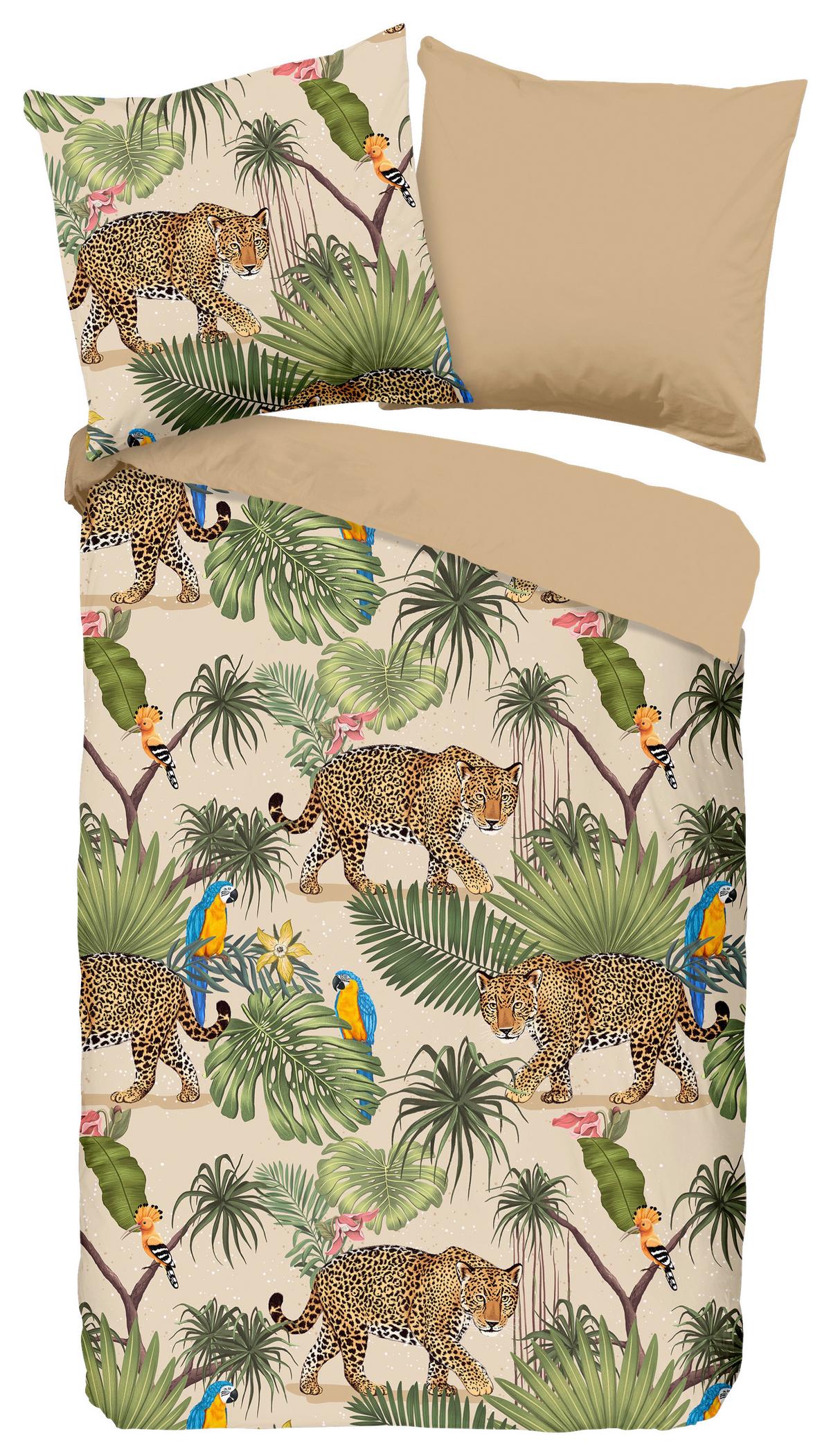 Wendebettwäsche Tropical Multicolor 135x200 cm - Multicolor, Natur, Textil (135/200cm)