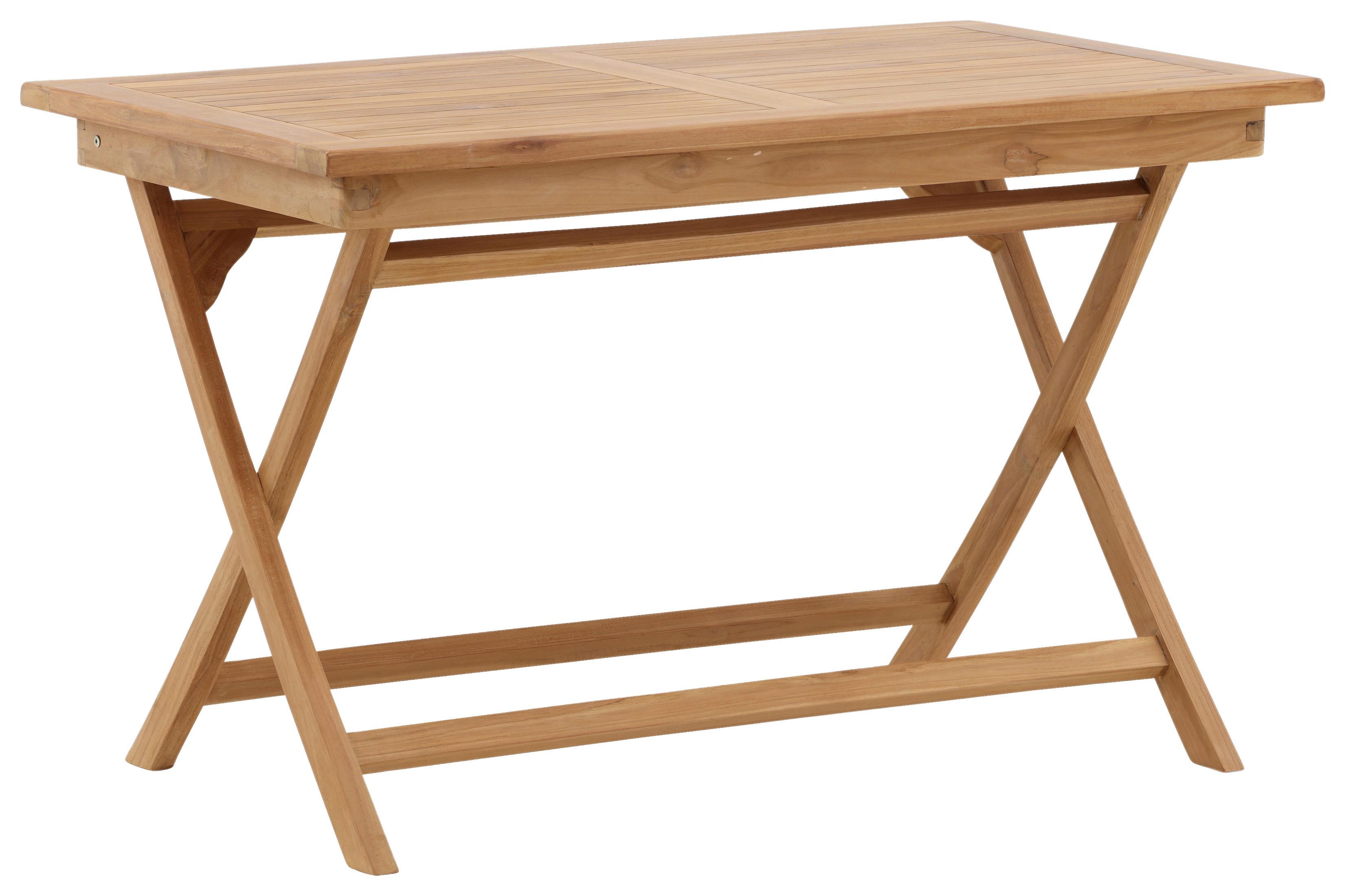 Gartentisch Kenya Teakholz L: 120cm - Teakfarben, KONVENTIONELL, Holz (120/70/75cm) - Gardenson