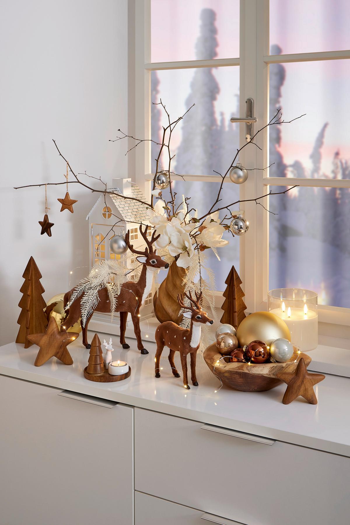 Led-kerze Ingrid - Klar/Weiß, Basics, Glas/Naturmaterialien (15/15cm) - James Wood