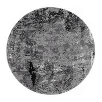 Webteppich Grau Timeline Quantum Grau Rund Ø 240 cm - Dunkelgrau/Hellgrau, Design, Textil (240cm) - Novel
