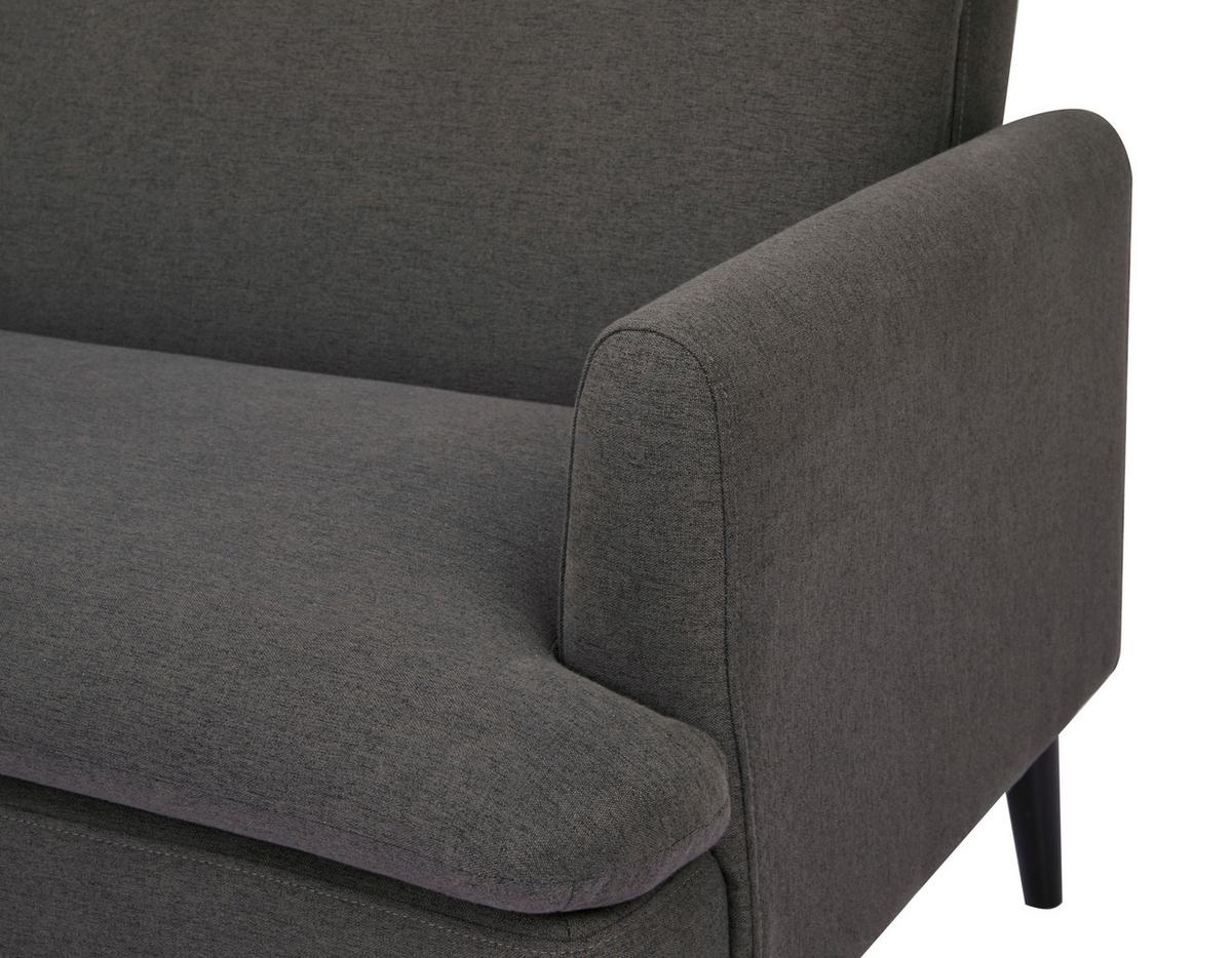 Rozkladacia pohovka MINA, tmavosivá - šedá/černá, Moderní, dřevo/textil (110/180cm) - Luca Bessoni