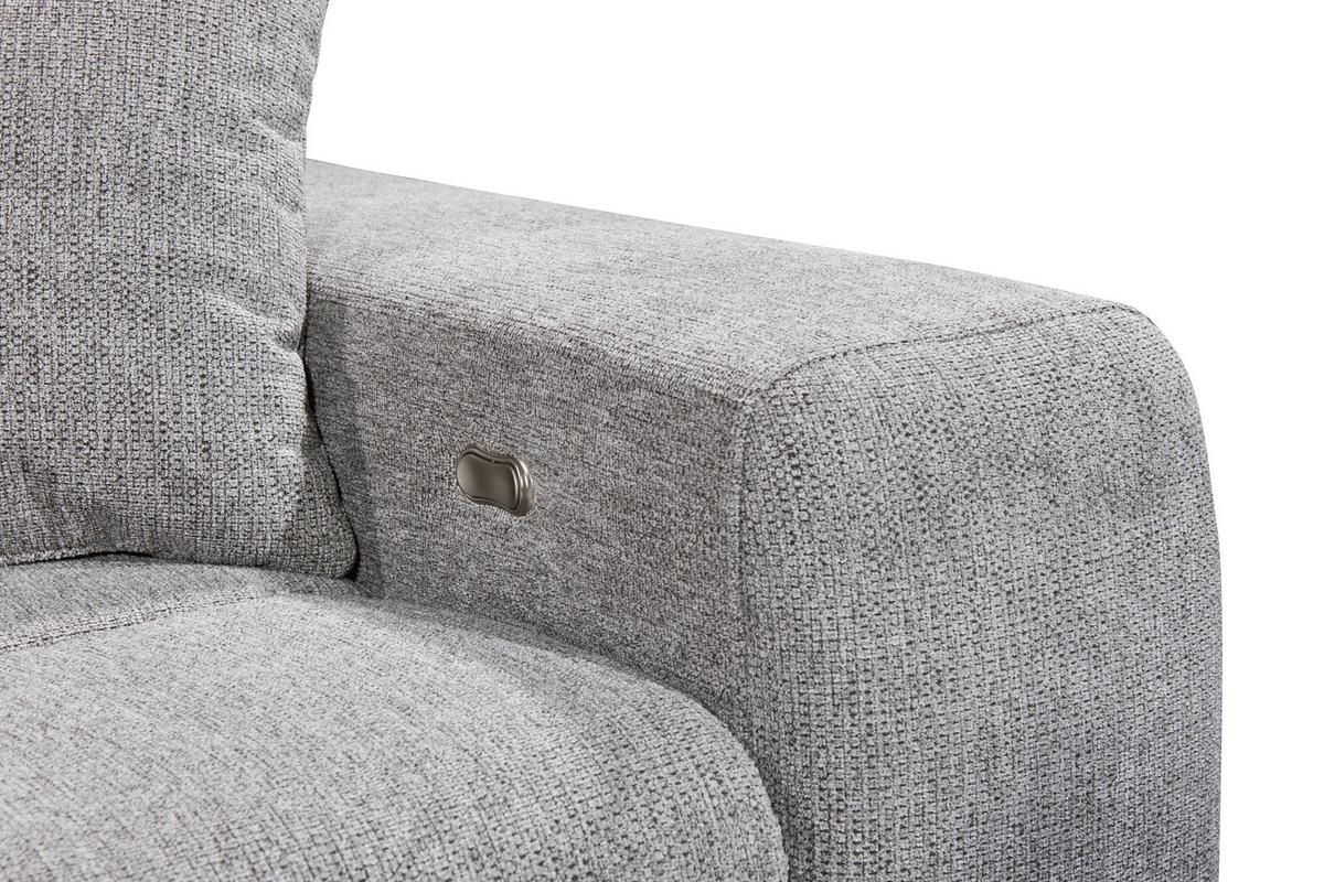 Ecksofa Sydney Taupe S: 172/268 Cm - Taupe/Schwarz, KONVENTIONELL, Textil (172/268cm) - MID.YOU
