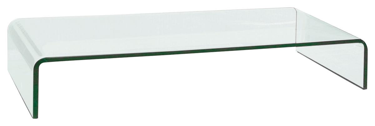 TV-Aufsatz Hagen Klarglas BxHxT 90x11x25 cm Max. 30 Kg - MODERN, Glas (90/11/25cm)