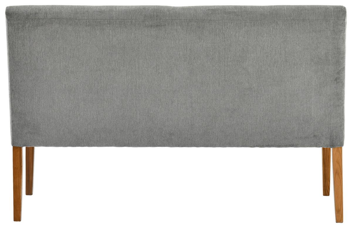 Sitzbank Damla Dunkelgrau/eichefarben B:140cm - Eichefarben/Dunkelgrau, KONVENTIONELL, Holz/Textil (140/91,5/63cm) - Cantus