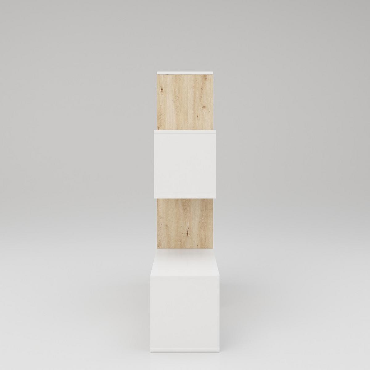 Raumteiler Staccato - Eiche Artisan/Weiß, MODERN, Holzwerkstoff (132/132/31cm) - MID.YOU
