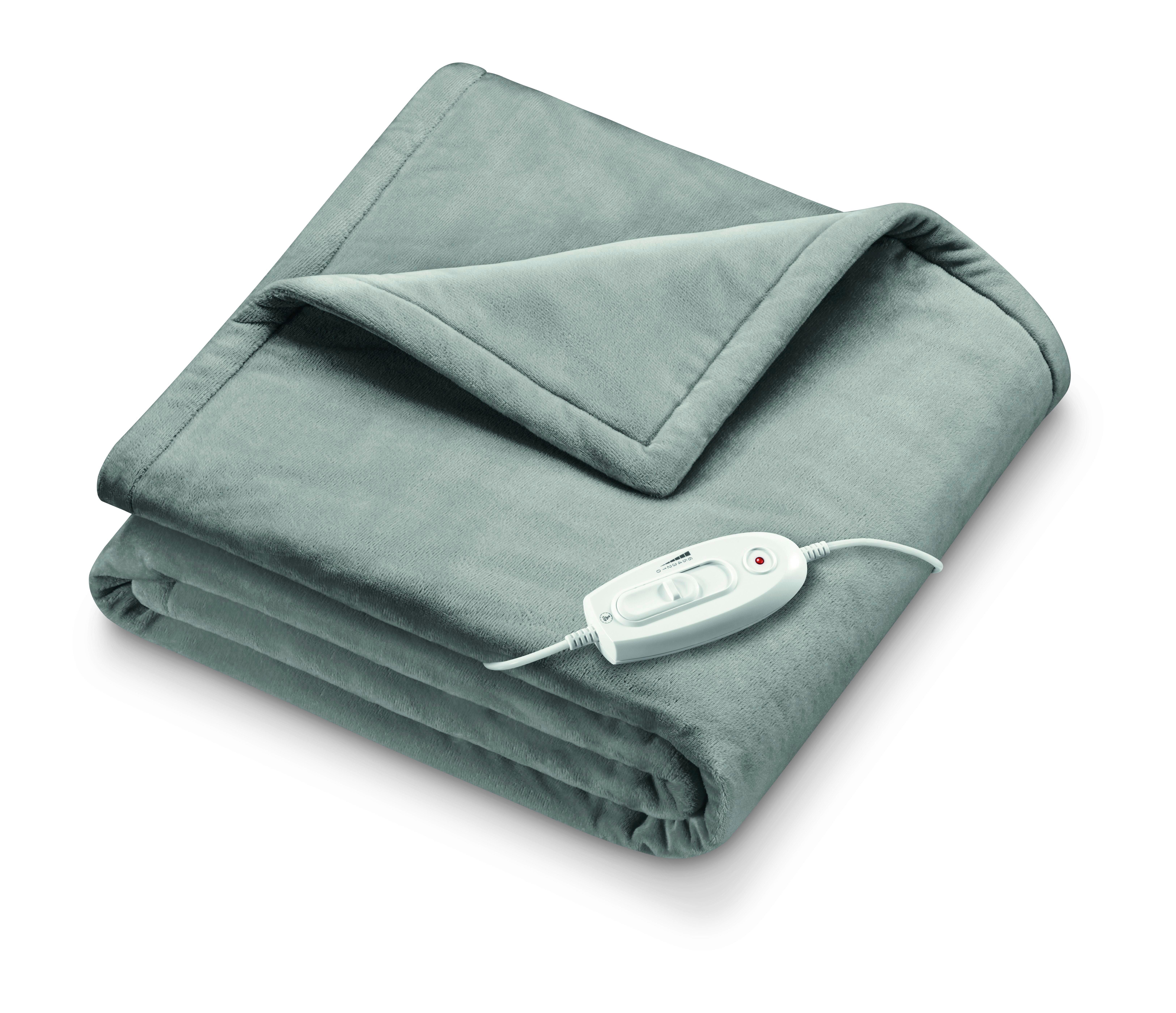 Decke Shd 72 Grey Wärmezudecke - Grau, Basics, Kunststoff (130/180cm) - Beurer