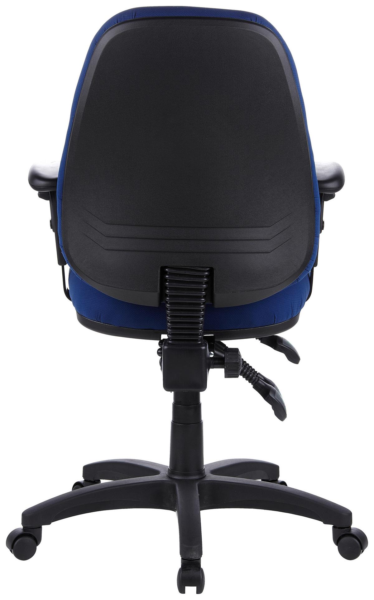 Bürostuhl Zenit Pro Blau/schwarz Bis 120 Kg - Blau/Schwarz, Basics, Kunststoff/Textil (58/121/46cm) - MID.YOU